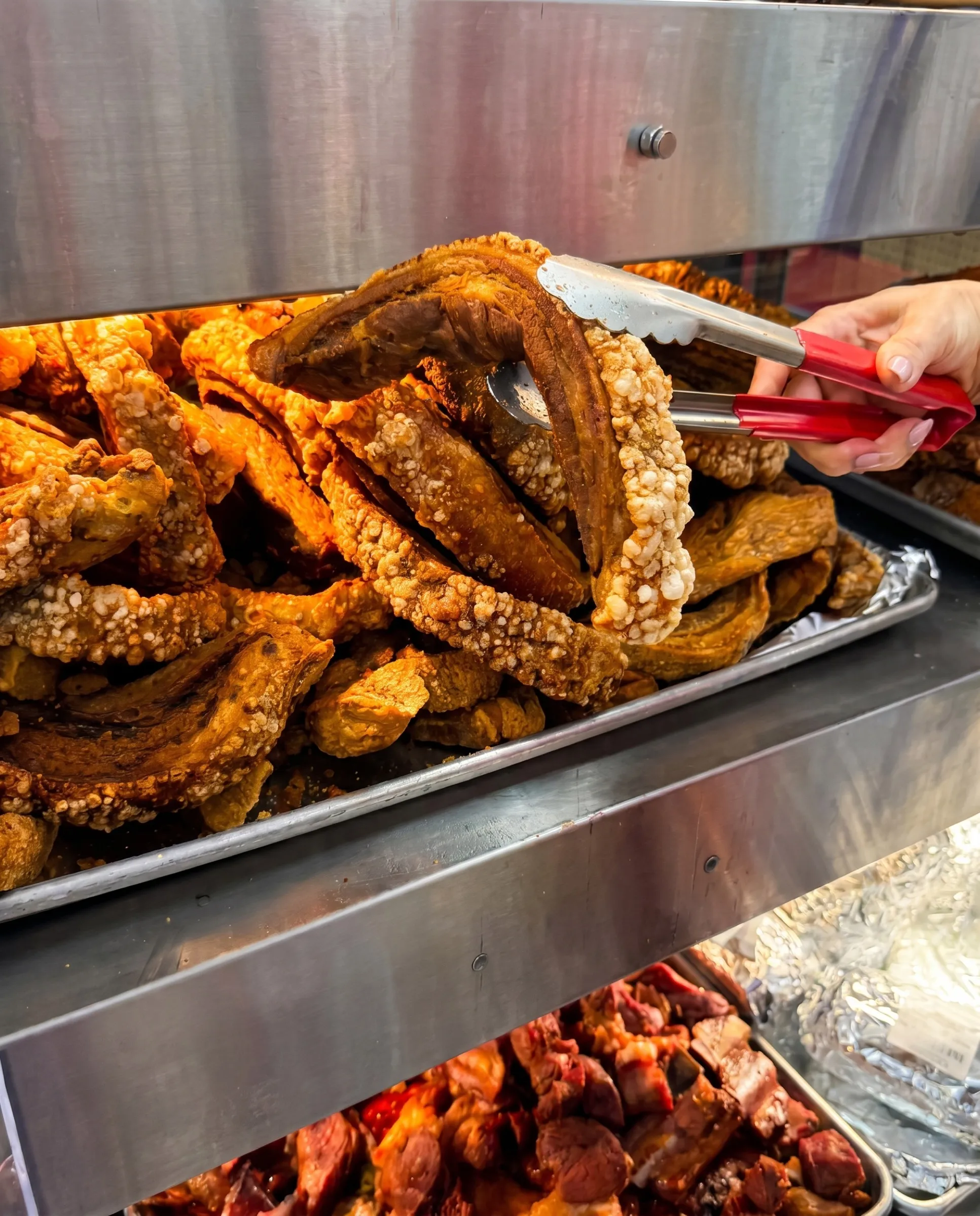Chicharrones in the deli