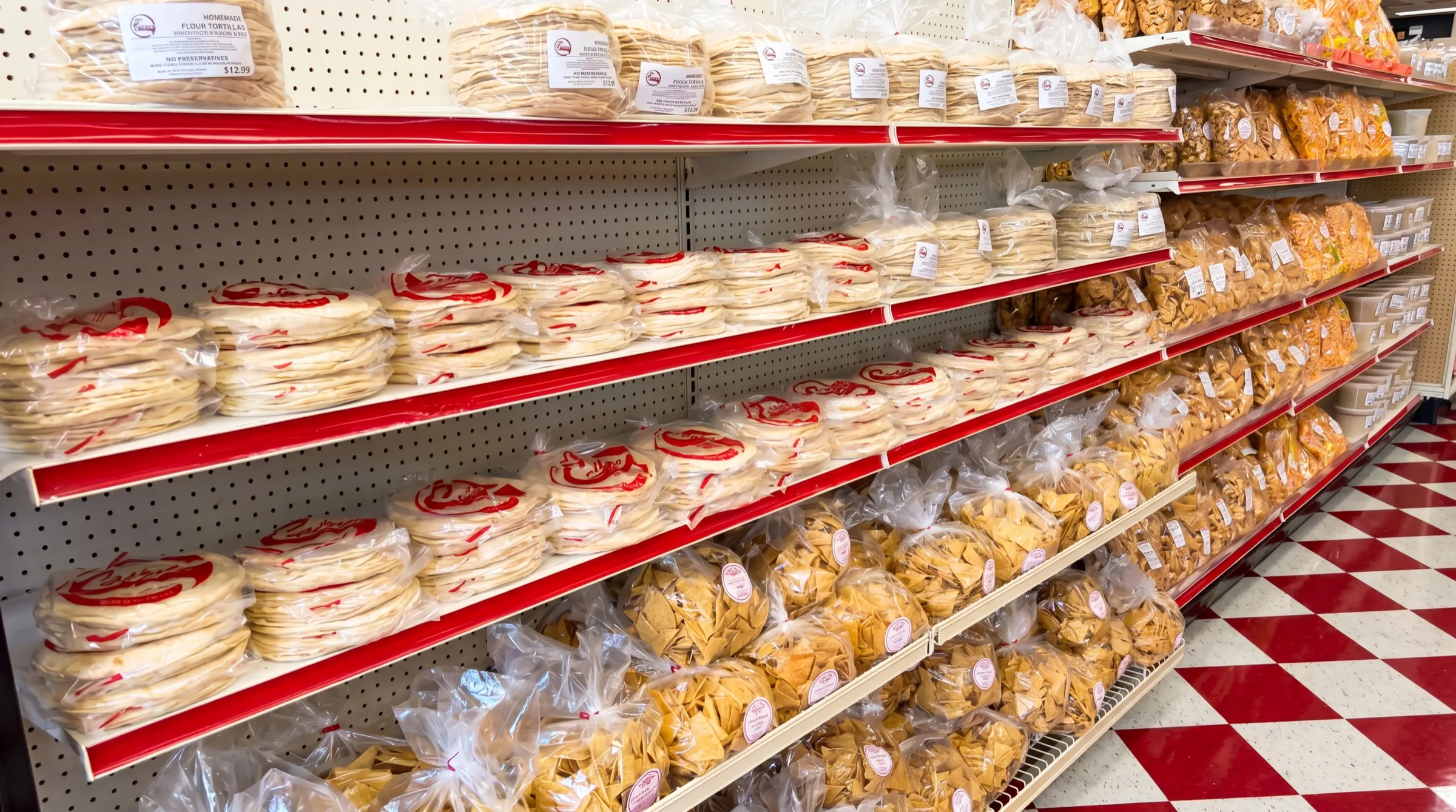 Fresh tortillas and chips